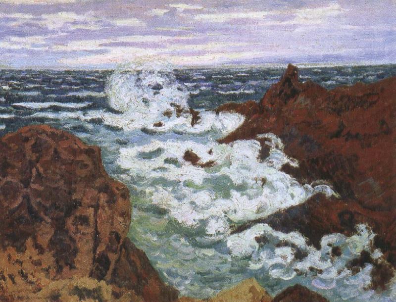 cesar franck an impressionist seascape storm at agay